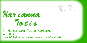 marianna totis business card